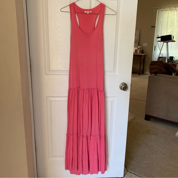 Anthropologie Sundry Modal Tiered Maxi Slip Dress EUC Size - M - Picture 3 of 6